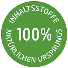 Logo 100% natürliche Inhaltsstoffe
