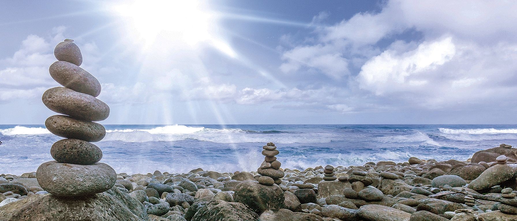 Steine am Meer
