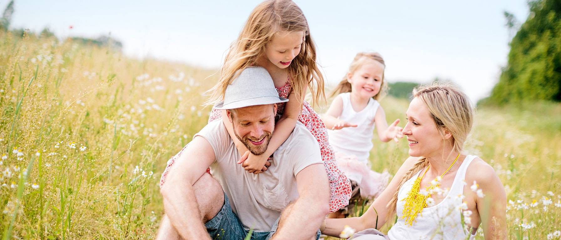 Familie im Freien