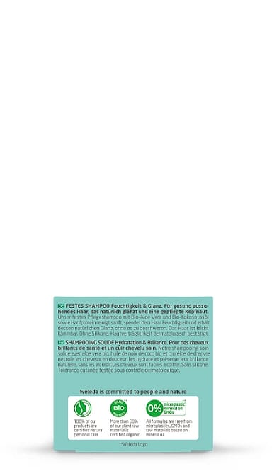 Festes Shampoo Feuchtigkeit & Glanz