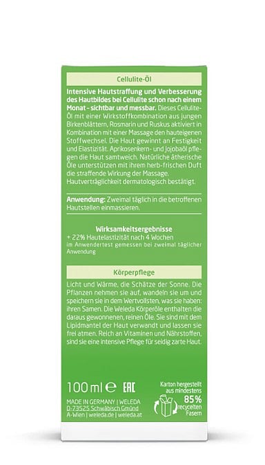 Birke Cellulite-Öl
