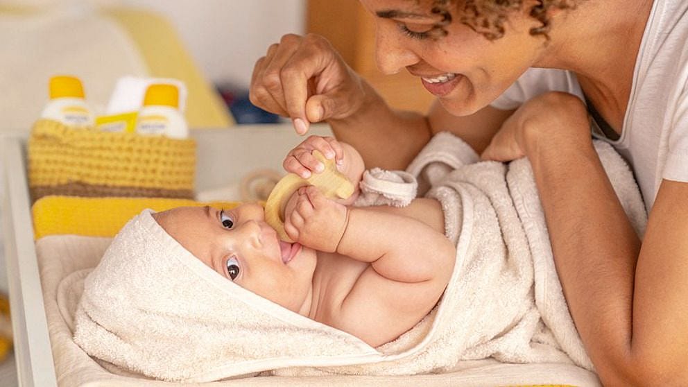 baby in towel