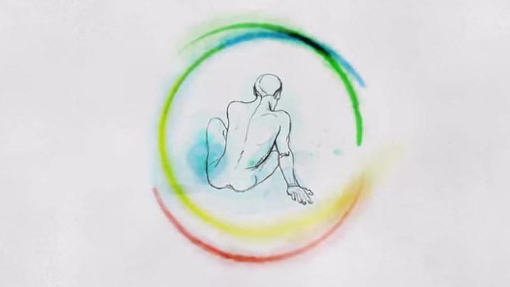 Illustration eines maennlichen Koerpers