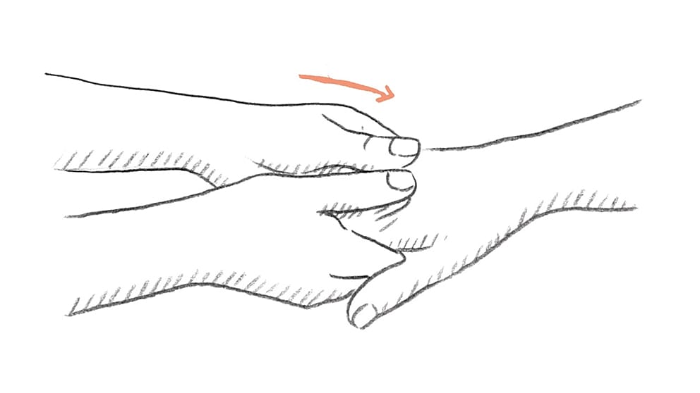 handrückenmassage